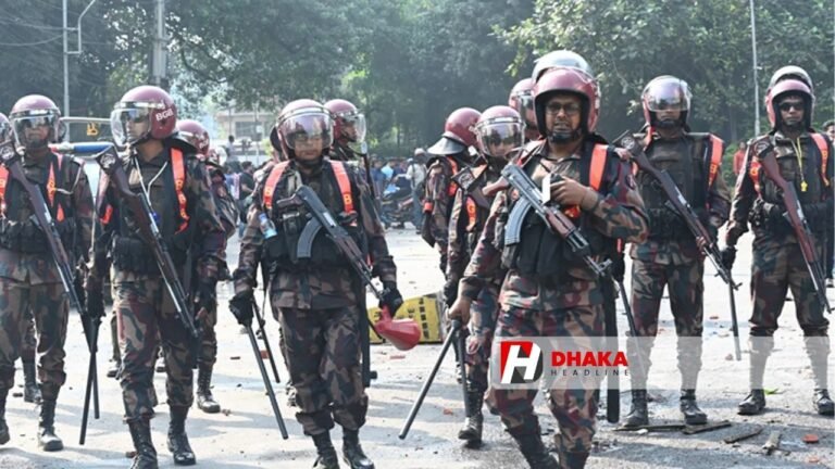 ঢাকা ও আশপাশে আইনশৃঙ্খলা রক্ষায় বিজিবি মোতায়েন