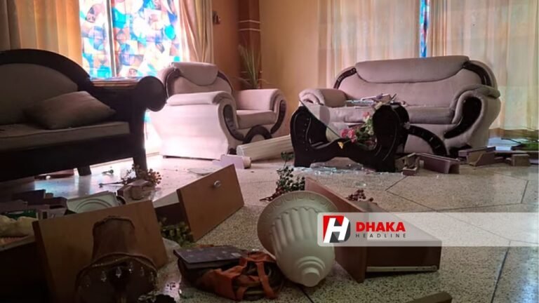 রাজশাহীতে যুবলীগ নেতা খালেদ হাসানের বাড়িতে হামলা ভাঙচুর ও ককটেল বিস্ফোরণে আতঙ্ক